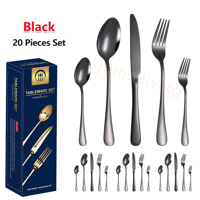 Stainless Steel 24 pcs Utensils Set Cutlery Gift Set Gift Idea