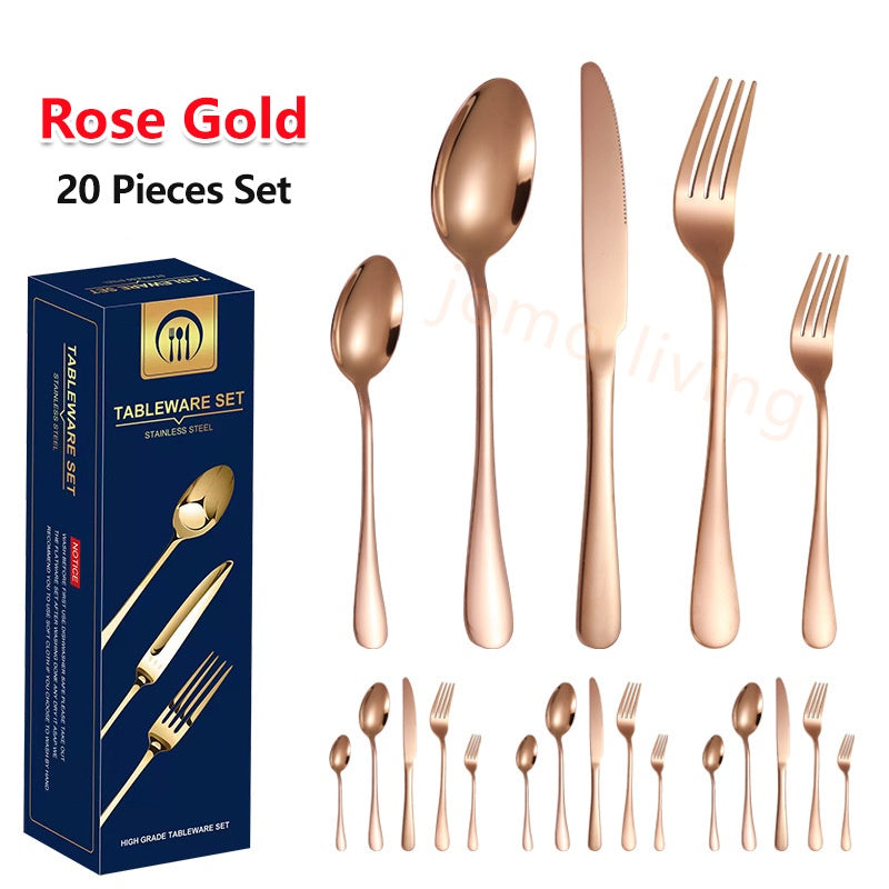 Stainless Steel 24 pcs Utensils Set Cutlery Gift Set Gift Idea