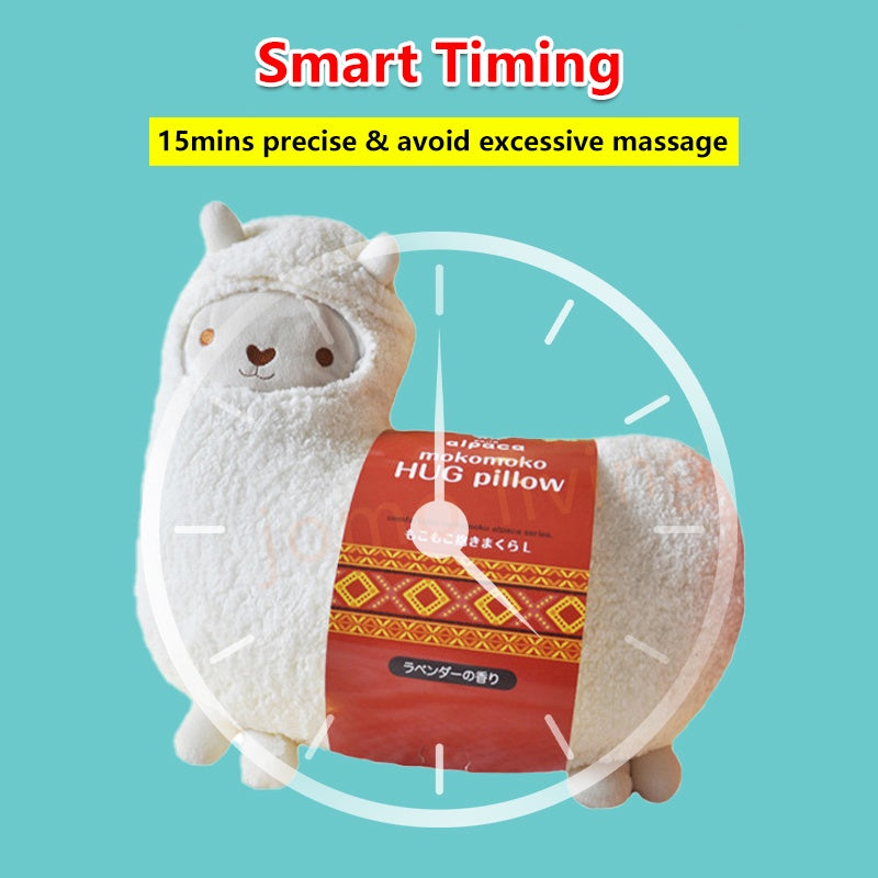 JOMO Electric Alpaca Heat Massager Pillow Cushion Hot Compress Massage Cute Gift Idea