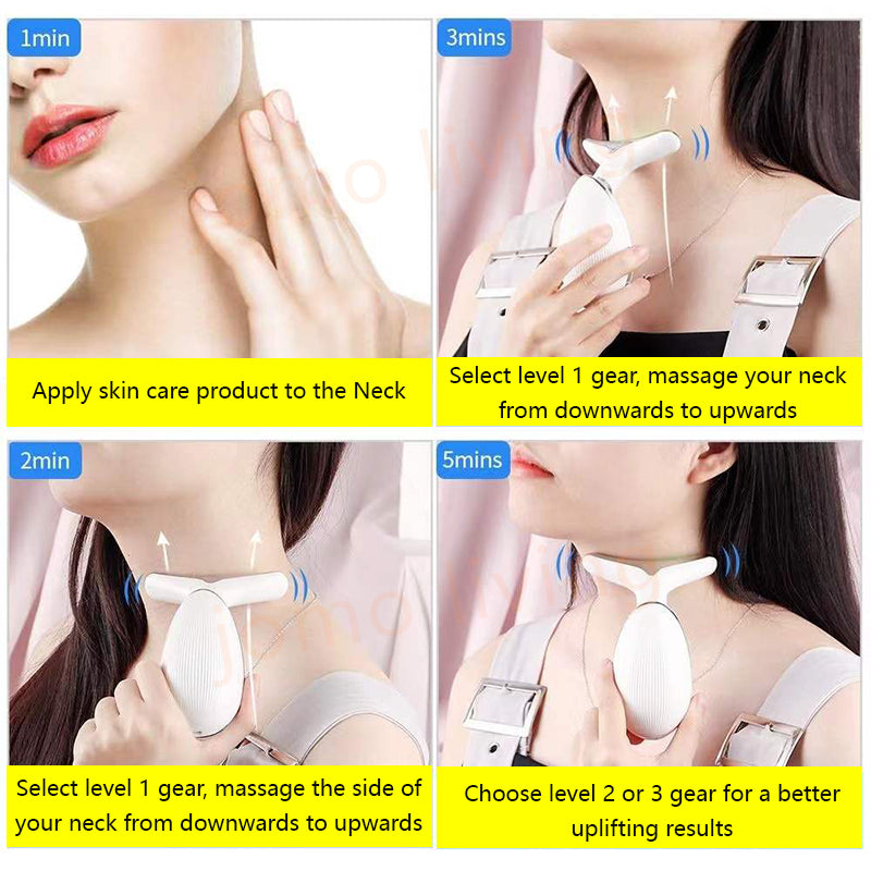 Neck Massager Beauty Device Reduce Double Chin Remove Neck Line Neck Firm Lifting