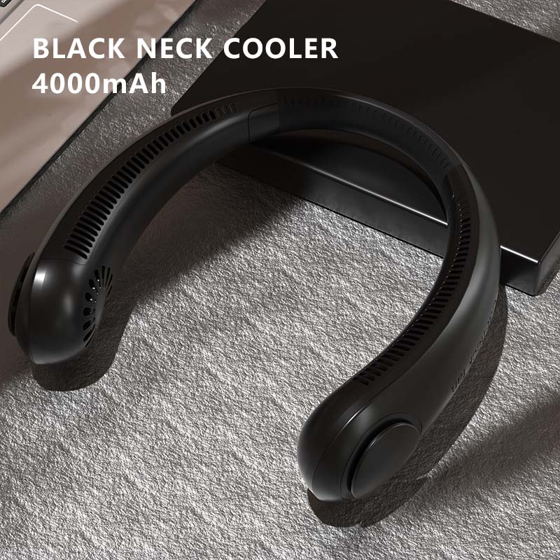 Bladeless Leafless Neck Cooler Sport Hanging Neck Fan Charging Portable Foldable USB Air Cooler