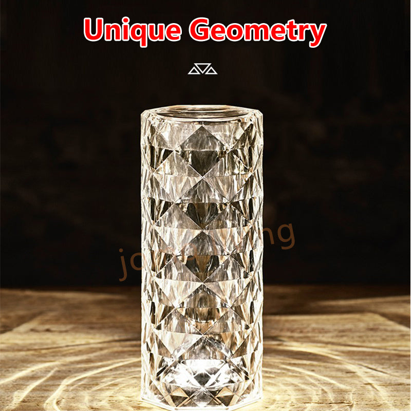 Diamond Table Lamp Crystal Side Lamp Dining Table Diamond Light LED Night Lamp Gift Idea