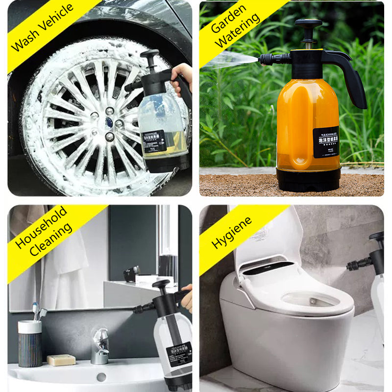 Car Wash Snow Foam Sprayer Bottle High Pressure Foam Spray Manual Air Pressure Garden Watering Car