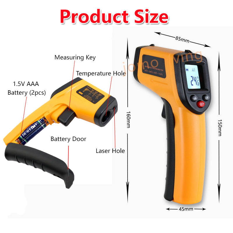 High Accuracy Industrial Infrared Food Thermometer Kitchen Cooking Baking Thermometer