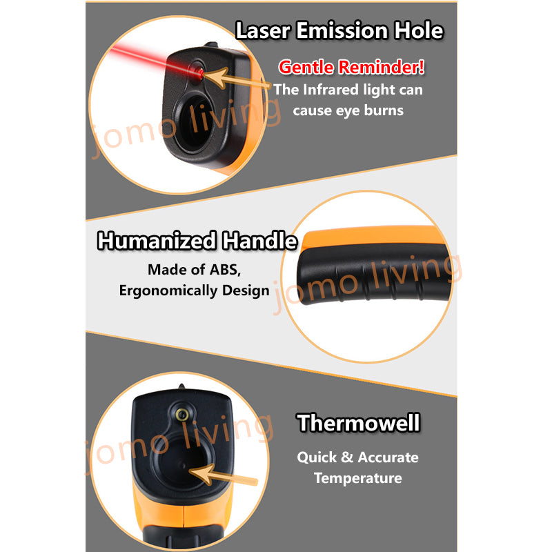 High Accuracy Industrial Infrared Food Thermometer Kitchen Cooking Baking Thermometer