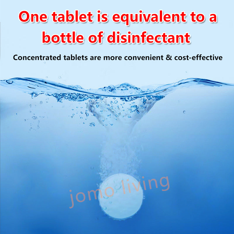 Disinfection Tablet Chlorine Dioxide Tablet 100pcs Anti-bacterial ECOSAM Disinfectant Liquid 5L