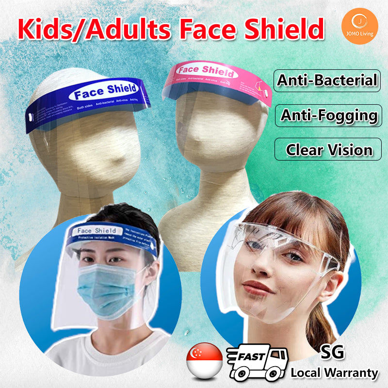 Adult Kids Full Face Shield Acrylic Protective Transparent Cap Face Mask PET Isolation Mask
