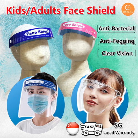 Adult Kids Full Face Shield Acrylic Protective Transparent Cap Face Mask PET Isolation Mask