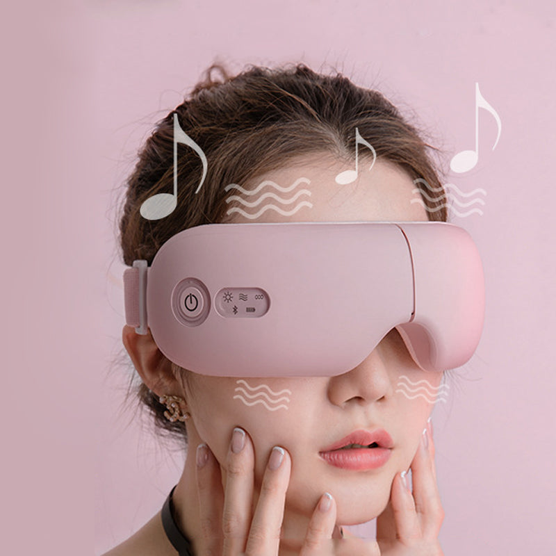 JOMO Deluxe Plus Pink Smart 3D Portable Bluetooth Pain Relief Eye Massager