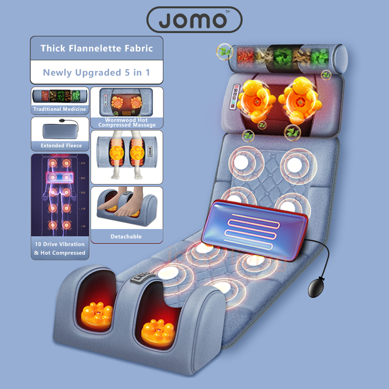 FULL BODY Multi-Functional Electric Shiatsu Back Neck Heating Massage Mattress Pad