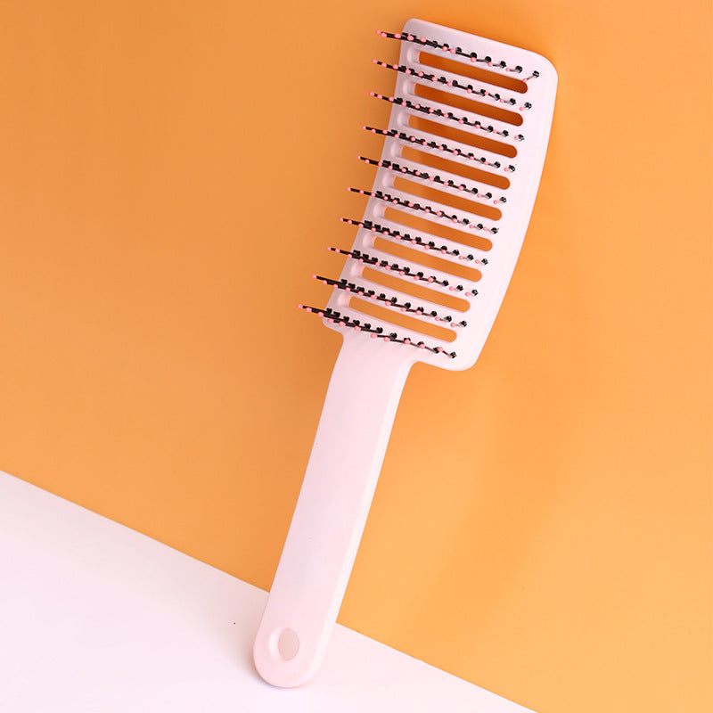 JOMO Rib Bone Hair Massage Comb Curved Scalp Massage Comb Detangle Hair Styling Comb Hair Volumizing