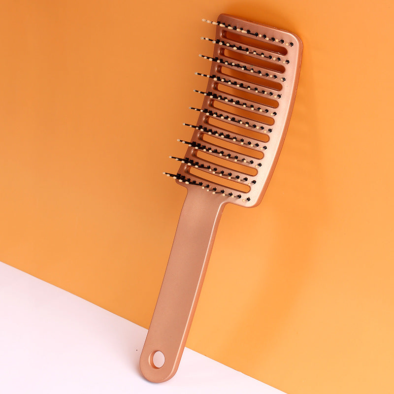 JOMO Rib Bone Hair Massage Comb Curved Scalp Massage Comb Detangle Hair Styling Comb Hair Volumizing