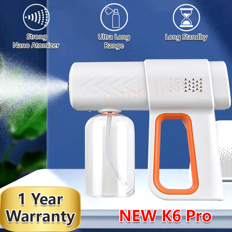 Sanitizer Spray Machine Disinfection Blue Ray Disinfectant Spray Gun UV Nano Atomizer K5