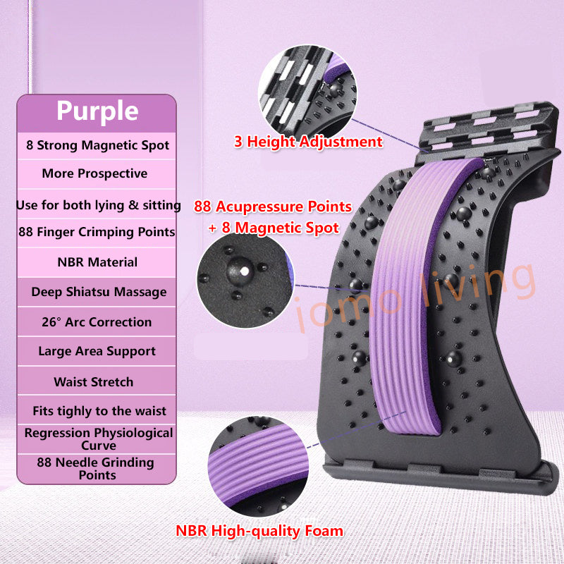 Lumbar Stretcher Back Waist Lumbar massager Fitness stretch Relax Lumbar Spine Support Acupuncture Massage