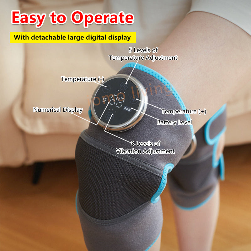 JOMO 3 in 1 Knee Shoulder Elbow Heating Massager Wireless Knee Warmer Pain Relief Massage Pad