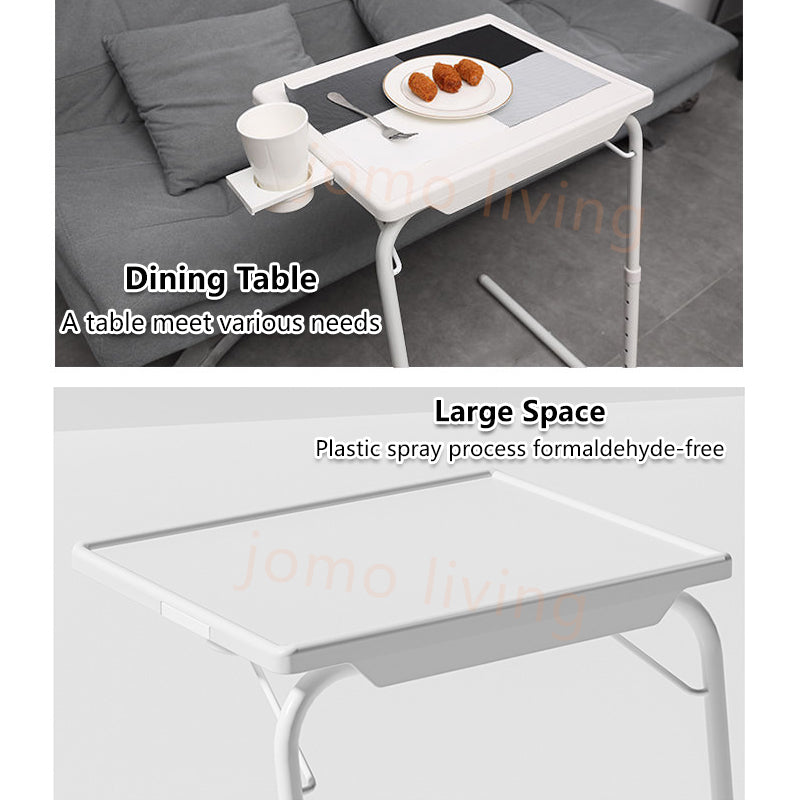 Height Adjustable Beside Table Folding Computer Desk Lifting Multi-Purpose Side Table Bed Table