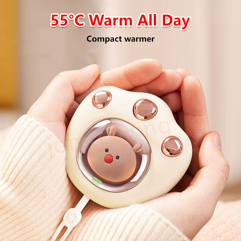 JOMO Cat Paw Hand Warmer Instant Cute Warmer Heating Pack Electric Heat Pack USB Warmer