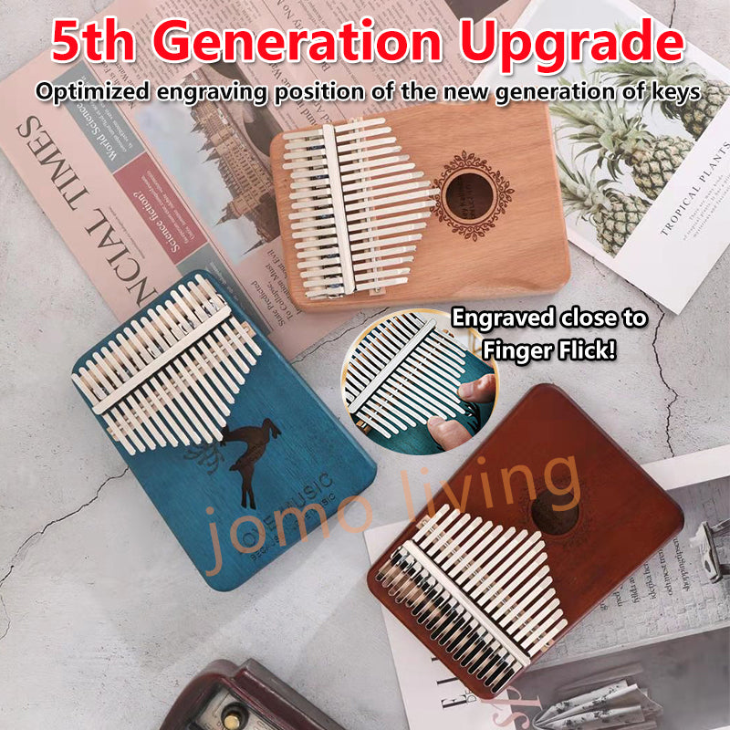 17 Keys / 21 Keys Mahogany Kalimba 卡林巴 Beginners Portable Acoustic Acrylic Finger Piano