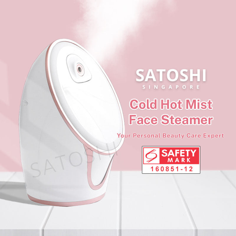 SATOSHI Premium 2-in-1 Hot and Cold Mist Facial Steamer Home Spa Pores Cleaning Skin Hydration Facial Steamer