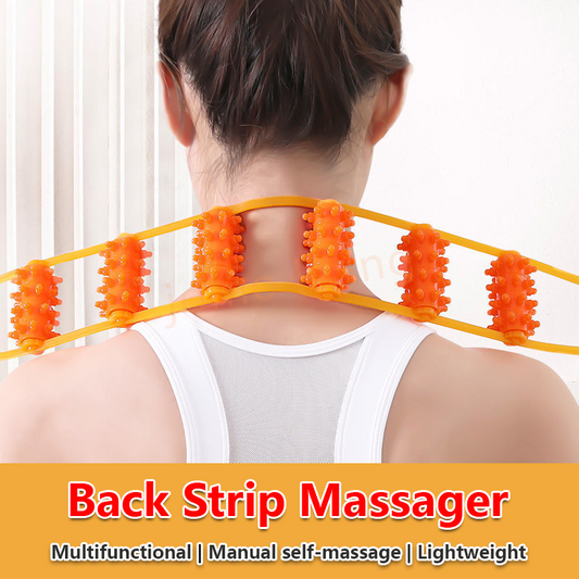 Back Strip Massager Lumbar Cervical Spine Massager Handheld Massager Manual Shoulder Waist Massage Back Pain