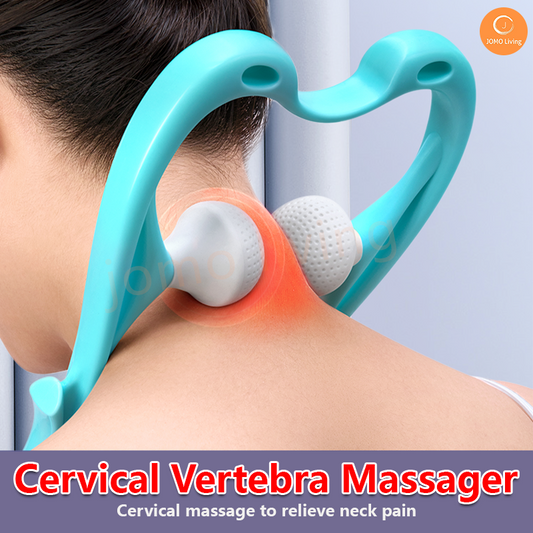 Cervical Vertebra Massager Plastic Manual Neck Massager Office Neck Massage Tool Pressure Pain Relieve Hand Roller