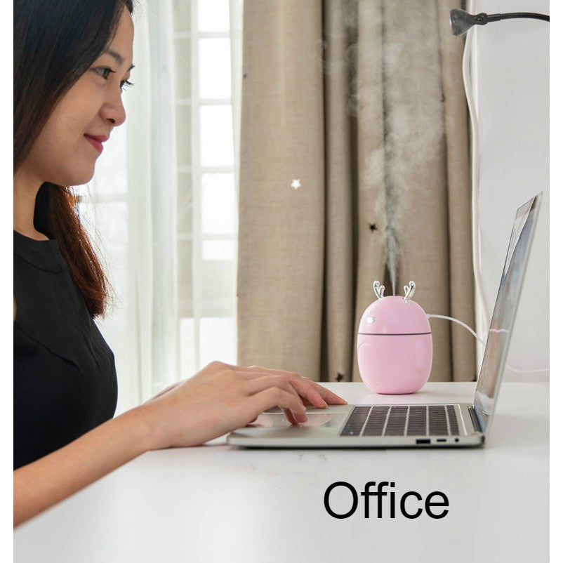 Mini USB Air Cute Deer Air Freshener Aroma Mist Maker Humidifier Diffuser