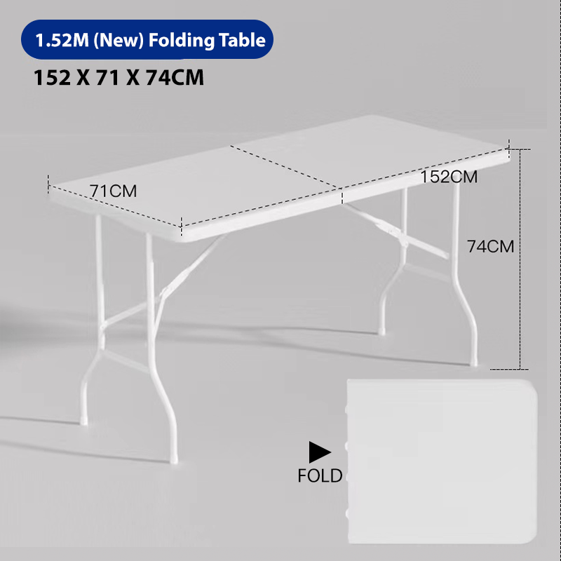 HDPE Portable Folding Table Travel Outdoor Foldable Tables Study Table Dinning Table Desk