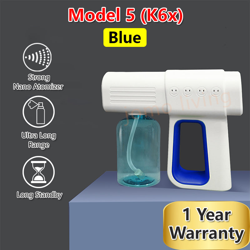 Sanitizer Spray Machine Disinfection Blue Ray Disinfectant Spray Gun UV Nano Atomizer K5
