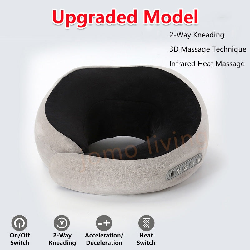 U-Shaped Massage Pillow Car Neck Gift Home Massager Travel Memory Pillow