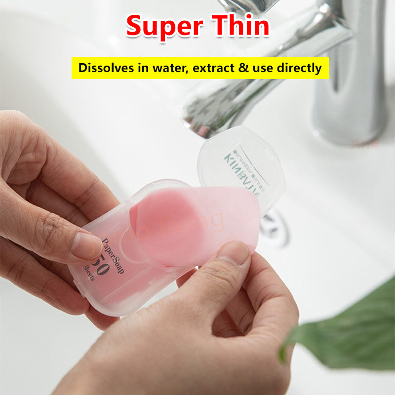 Japan Kinbata Paper Soap Travel Disposable Soap Hand Wash Portable Paper Soap Gift Idea