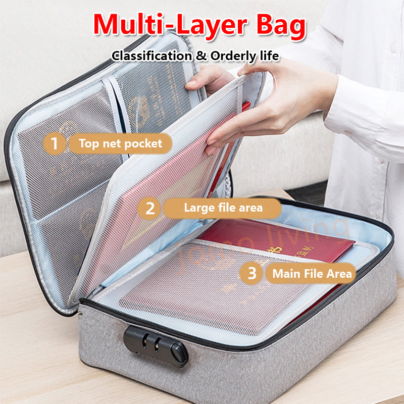 Travel Multi Layer Storage Bag Passport Certificate Document Card Storage Organizer Bag