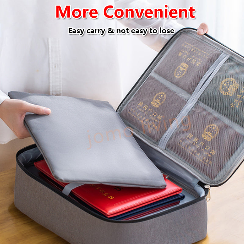 Travel Multi Layer Storage Bag Passport Certificate Document Card Storage Organizer Bag
