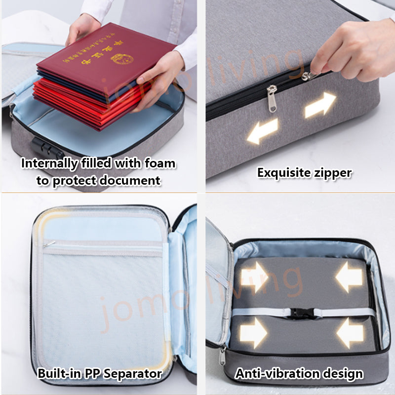 Travel Multi Layer Storage Bag Passport Certificate Document Card Storage Organizer Bag