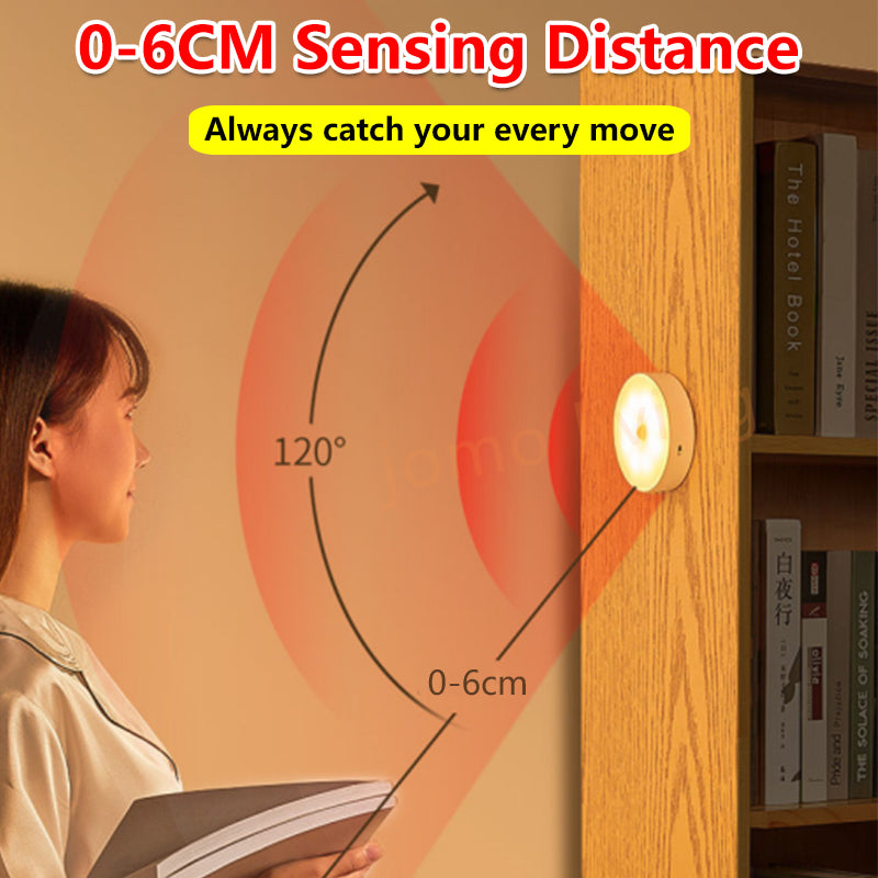 Sensor Night Light Motion Detector Auto Light USB Rechargeable Wardrobe Light Motion Sensor LED