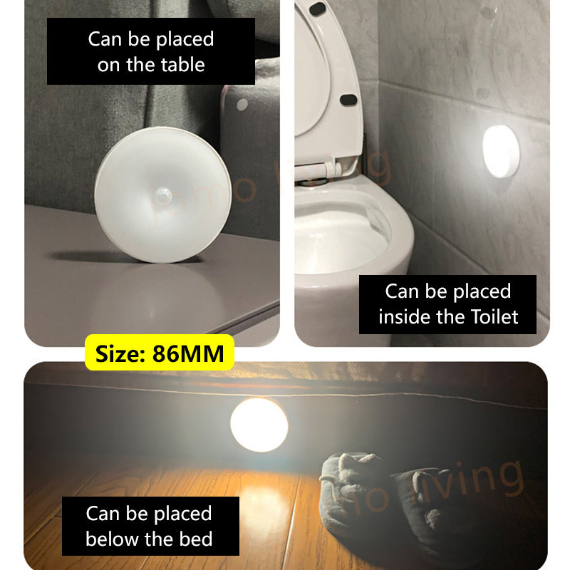 Sensor Night Light Motion Detector Auto Light USB Rechargeable Wardrobe Light Motion Sensor LED