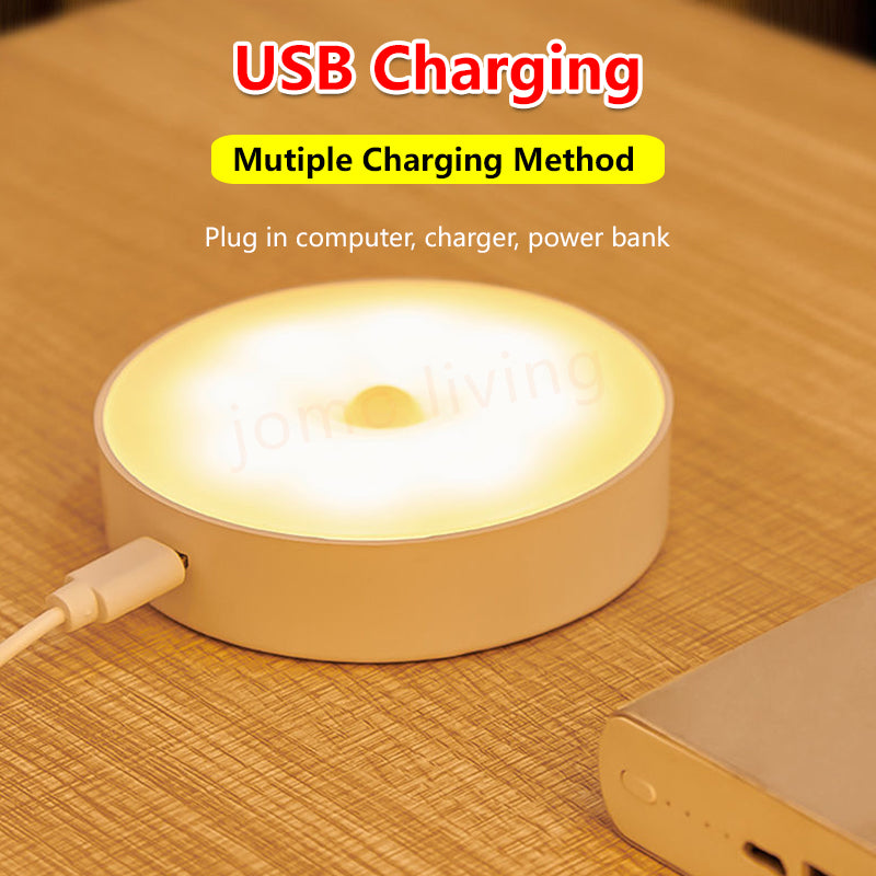 Sensor Night Light Motion Detector Auto Light USB Rechargeable Wardrobe Light Motion Sensor LED