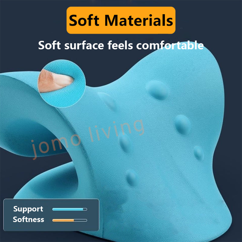 JOMO Neck Massager V & C Shape Pillow Neck Stretcher Relax