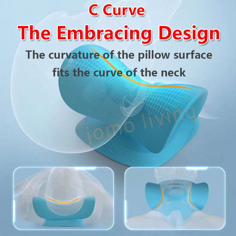 JOMO Neck Massager V & C Shape Pillow Neck Stretcher Relax