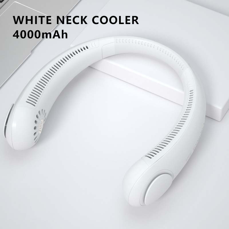 Bladeless Leafless Neck Cooler Sport Hanging Neck Fan Charging Portable Foldable USB Air Cooler