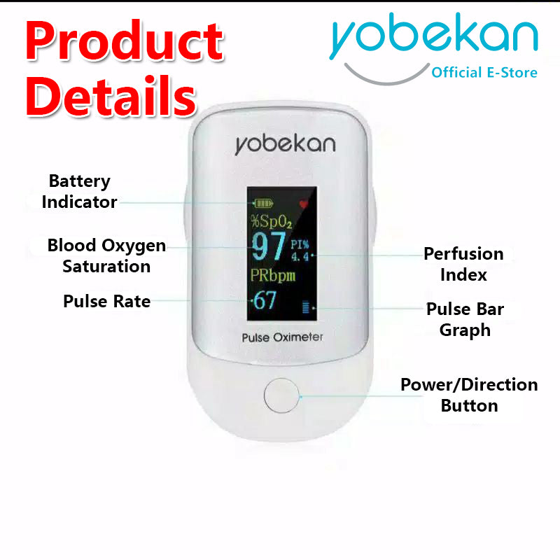 Fingertip Pulse & Blood Oxygen Oximeter Mini SpO2 PR Monitor Oxygen Saturation Meter Health Care Check
