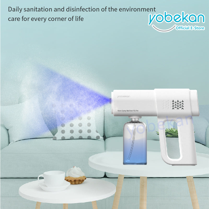 Sanitizer Spray Machine Disinfection Blue Ray Disinfectant Spray Gun UV Nano Atomizer K5
