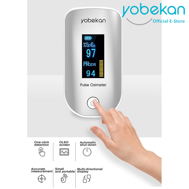 Fingertip Pulse & Blood Oxygen Oximeter Mini SpO2 PR Monitor Oxygen Saturation Meter Health Care Check