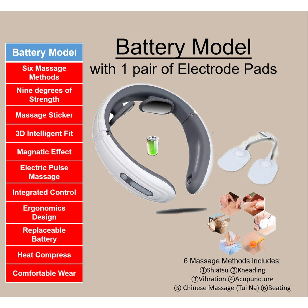 3D Smart Neck Massager Back Massager Cervical Massage 6 Methods Shoulder back head foot massager