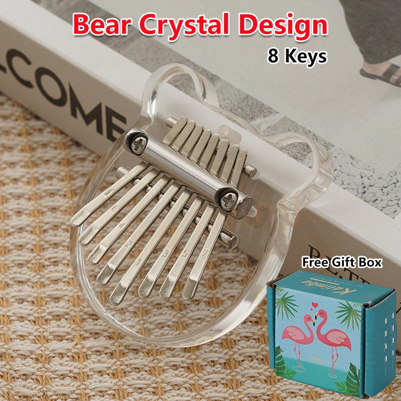Kalimba 8 Keys Mini Kalimba Thumb Piano Mini Piano Finger Piano Gift Crystal Kalimba