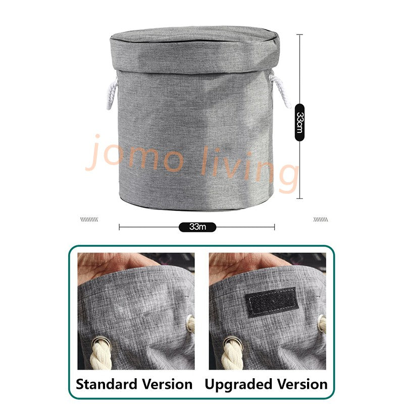 Kids Toys Storage Bag Toys Organization + Play Mat Storage Bucket Bag Fast Clean Up Storage Container