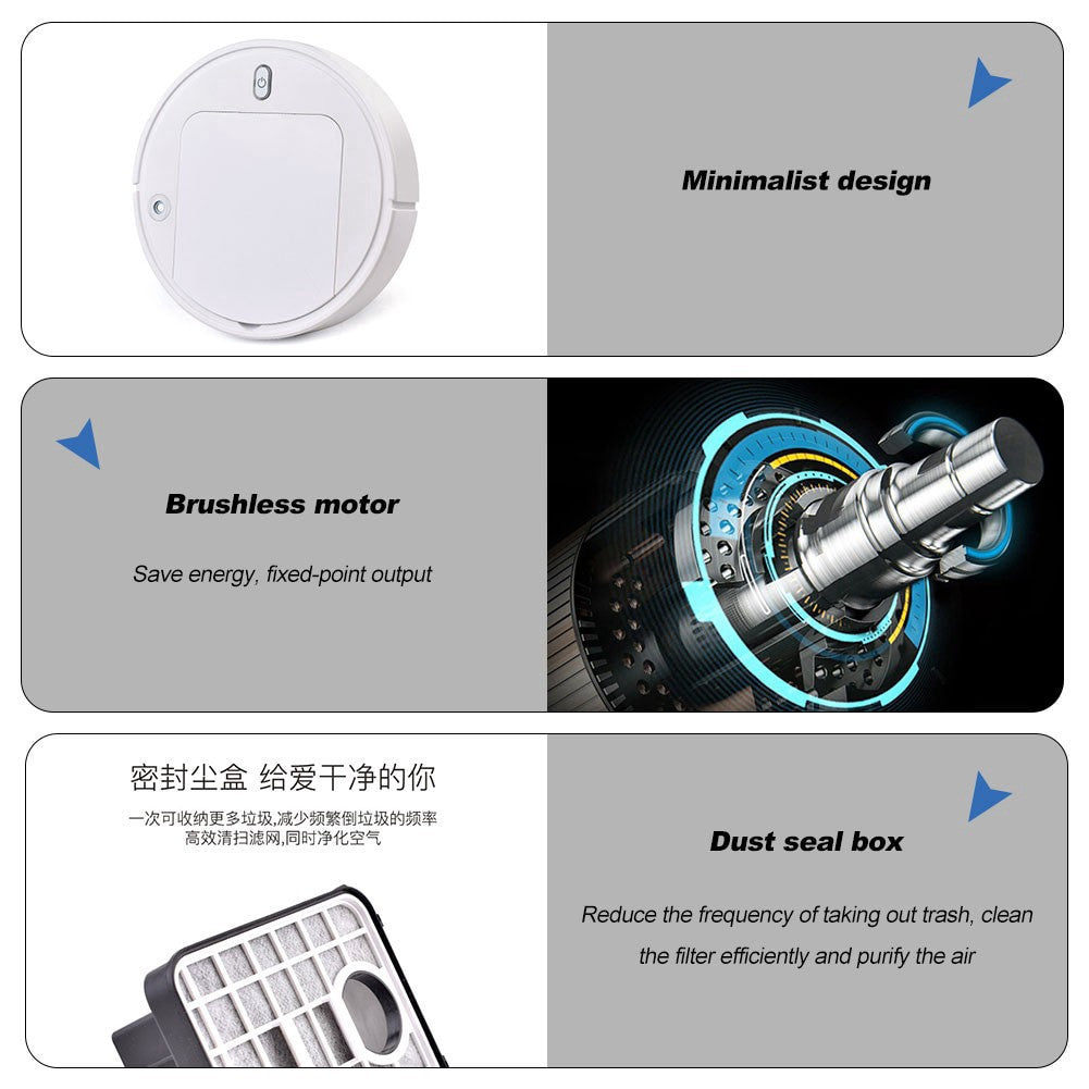 Fully Automatic Cordless Smart Robot Vacuum Cleaner Sweeping Robot Humidifier Robotic Vacuum