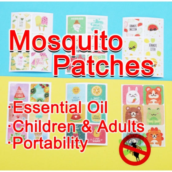 Cartoon Mosquito Repellent Patch 24pcs/Patch Essential Oil Children Adults