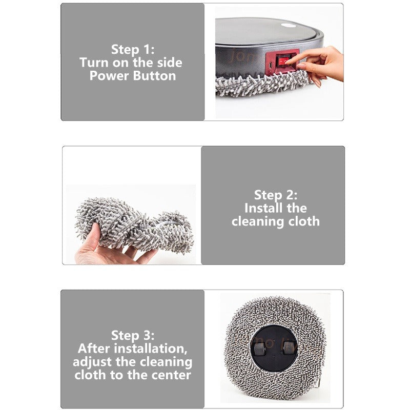 Humidifying Mopping Robot Dry Wet Mopping 1000pa Suction Vacuum Mop Robotic Vacuum Cleaner