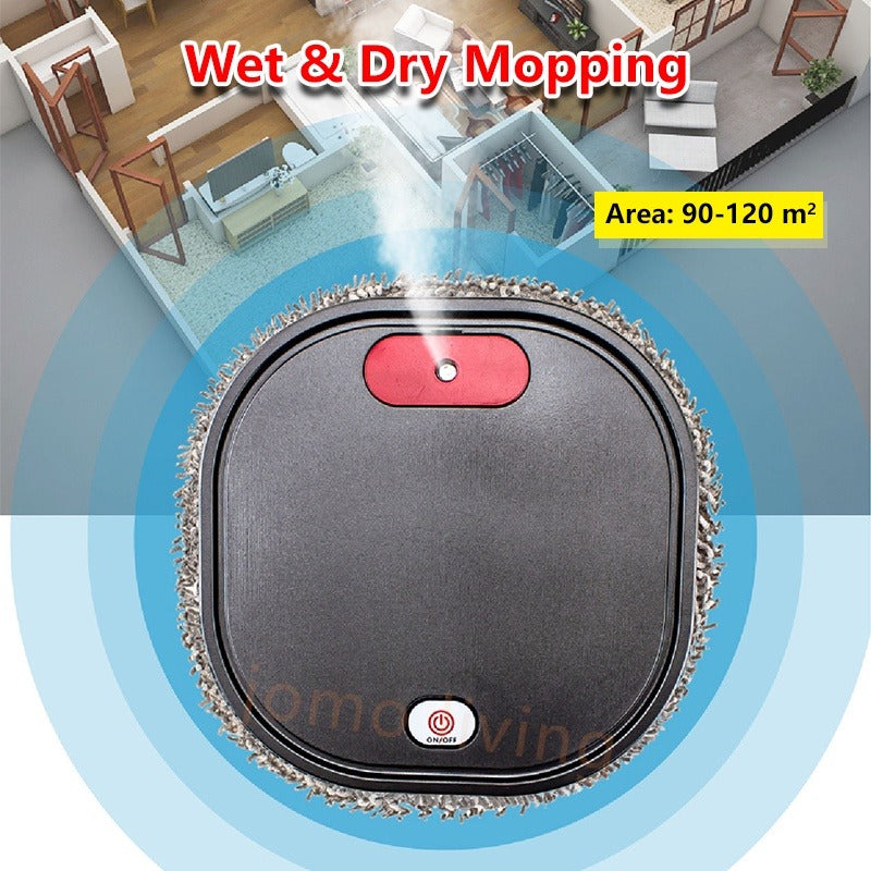 Humidifying Mopping Robot Dry Wet Mopping 1000pa Suction Vacuum Mop Robotic Vacuum Cleaner