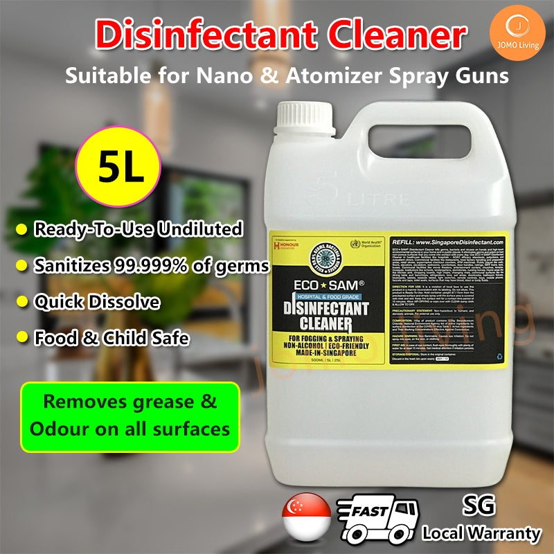 ECOSAM Surface 5L Disinfectant Non Alcohol Based (Hospital grade) Spray Gun Disinfectant